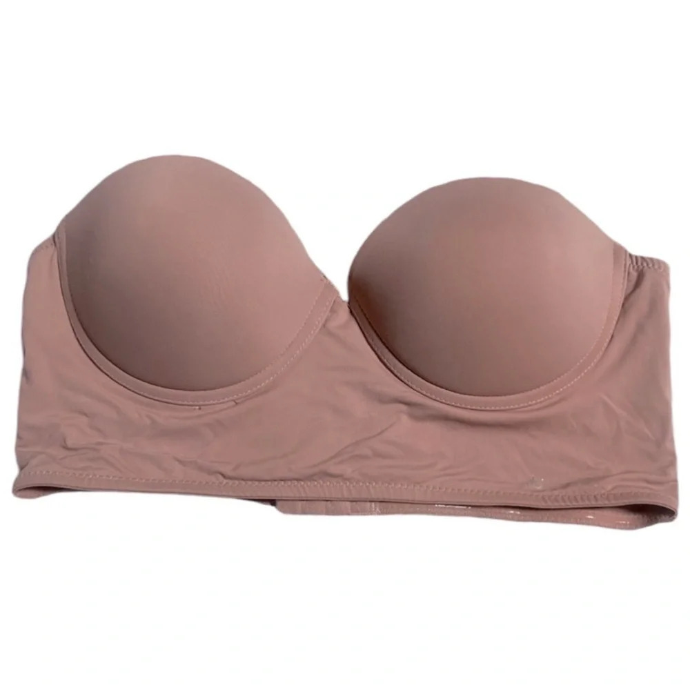 Daisy Fuentes 36c extra supportive corset style strapless bra that stays up!